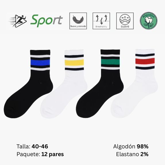 Lote 1 - Calcetines Deportivos Hombre
