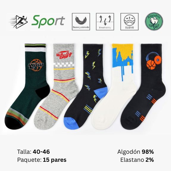 Lote 3 - Calcetines Deportivos Hombre